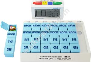 The e-PILL Large Weekly Pill Organizer with Alarm Clock